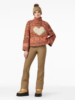 Goldbergh AIMEE Long Sleeve Knit Sweater army/orange Sale