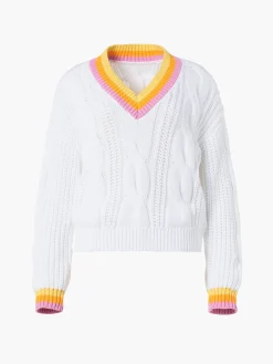 Goldbergh CABLE Knit Sweater white
