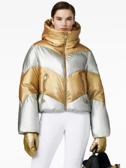 Goldbergh COURAGE Ski Jacket gold/silver New