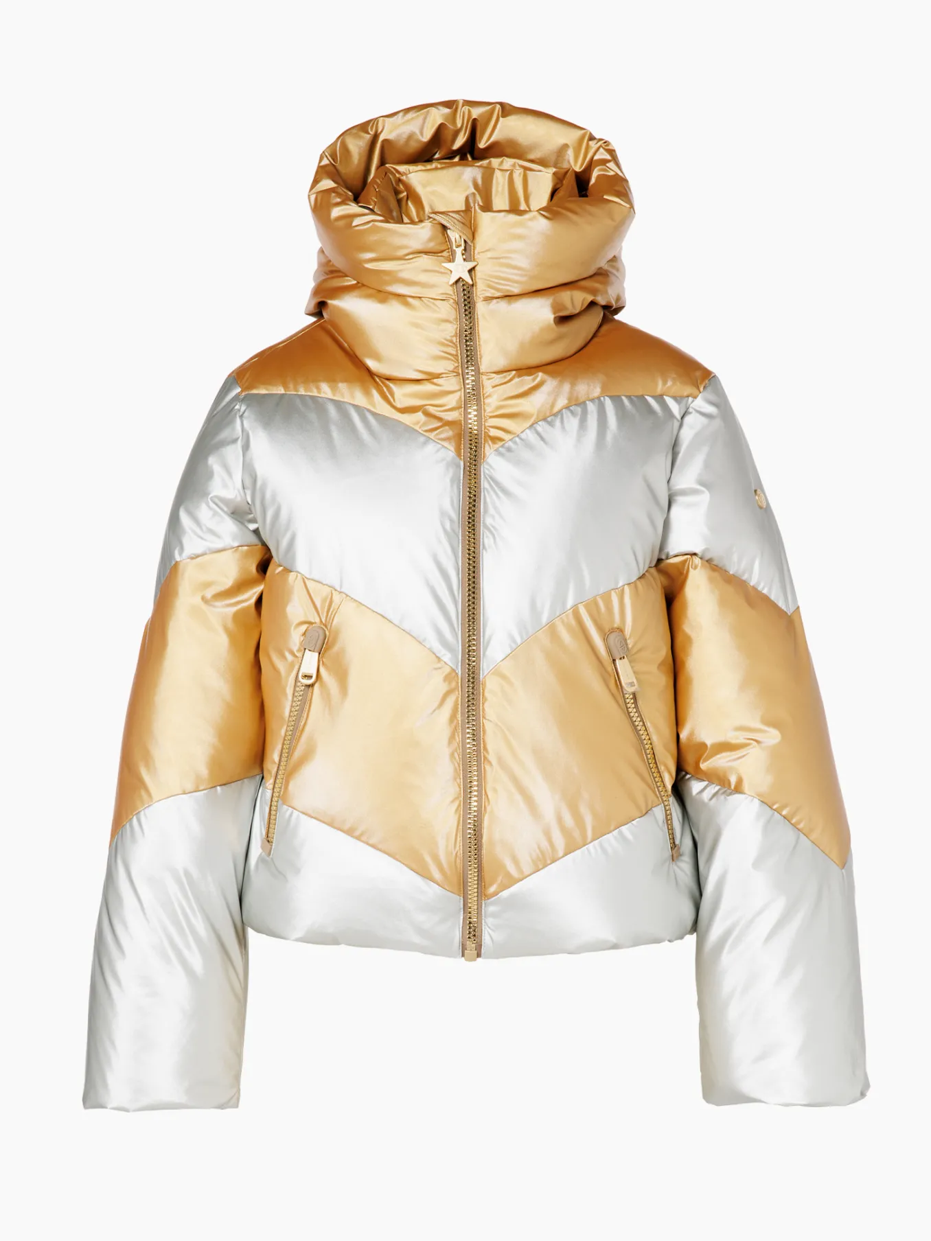 Goldbergh COURAGE Ski Jacket gold/silver New