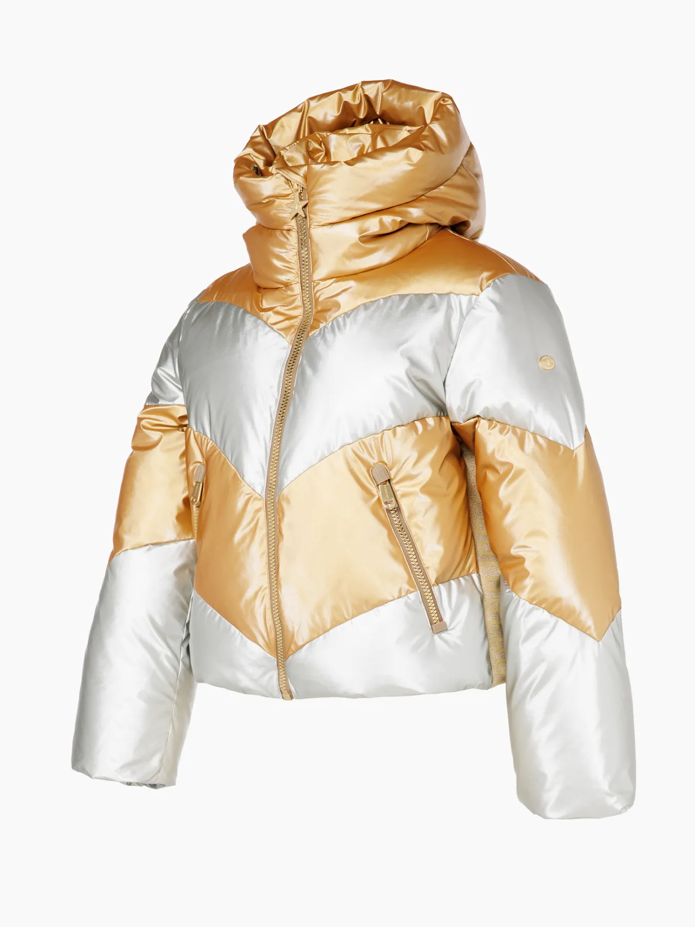 Goldbergh COURAGE Ski Jacket gold/silver New
