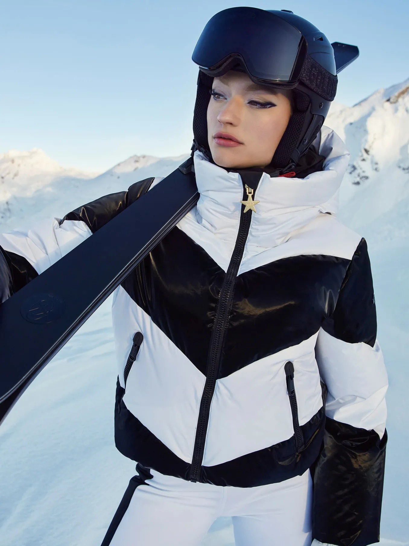 Goldbergh COURAGE Ski Jacket black/white Clearance