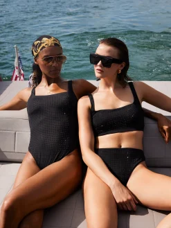 Goldbergh CRYSTAL Bikini Top black Best