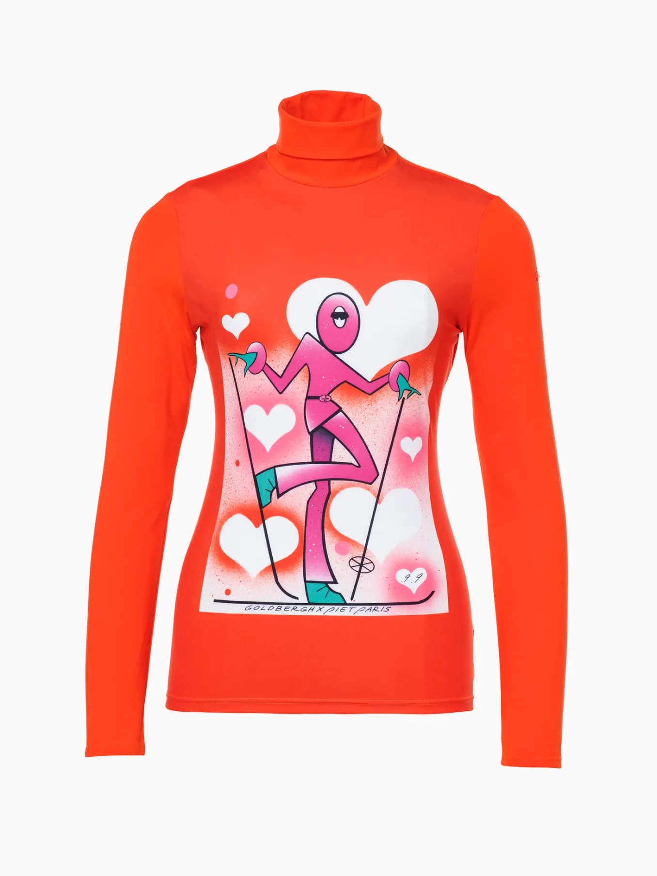 Goldbergh FEMME Long Sleeve Turtleneck Tee orange Sale