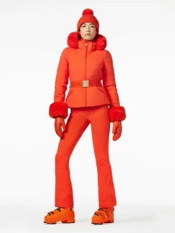 Goldbergh GISELLE FAUX BORDER Ski Jacket orange New