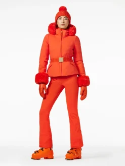 Goldbergh GISELLE FAUX BORDER Ski Jacket orange New