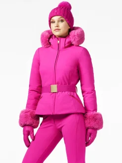 Goldbergh GISELLE FAUX BORDER Ski Jacket passion pink Sale