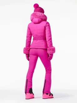 Goldbergh GISELLE FAUX BORDER Ski Jacket passion pink Sale