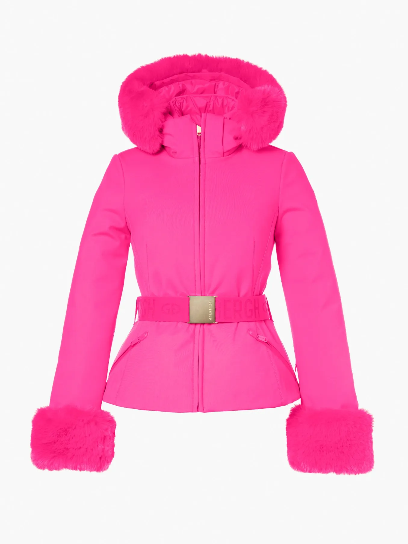 Goldbergh GISELLE FAUX BORDER Ski Jacket passion pink Sale