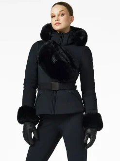 Goldbergh GISELLE FAUX BORDER Ski Jacket black Hot