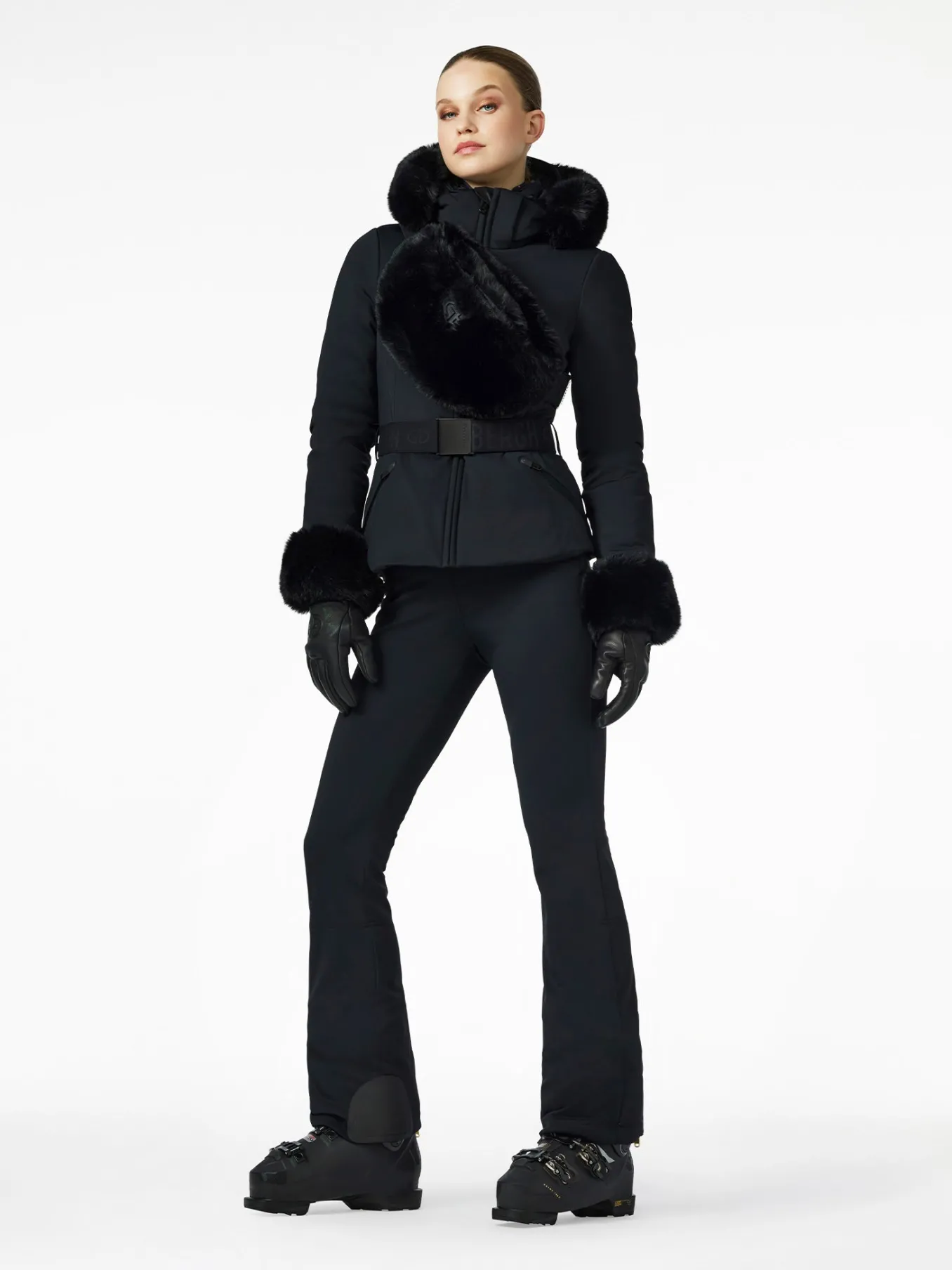 Goldbergh GISELLE FAUX BORDER Ski Jacket black Hot