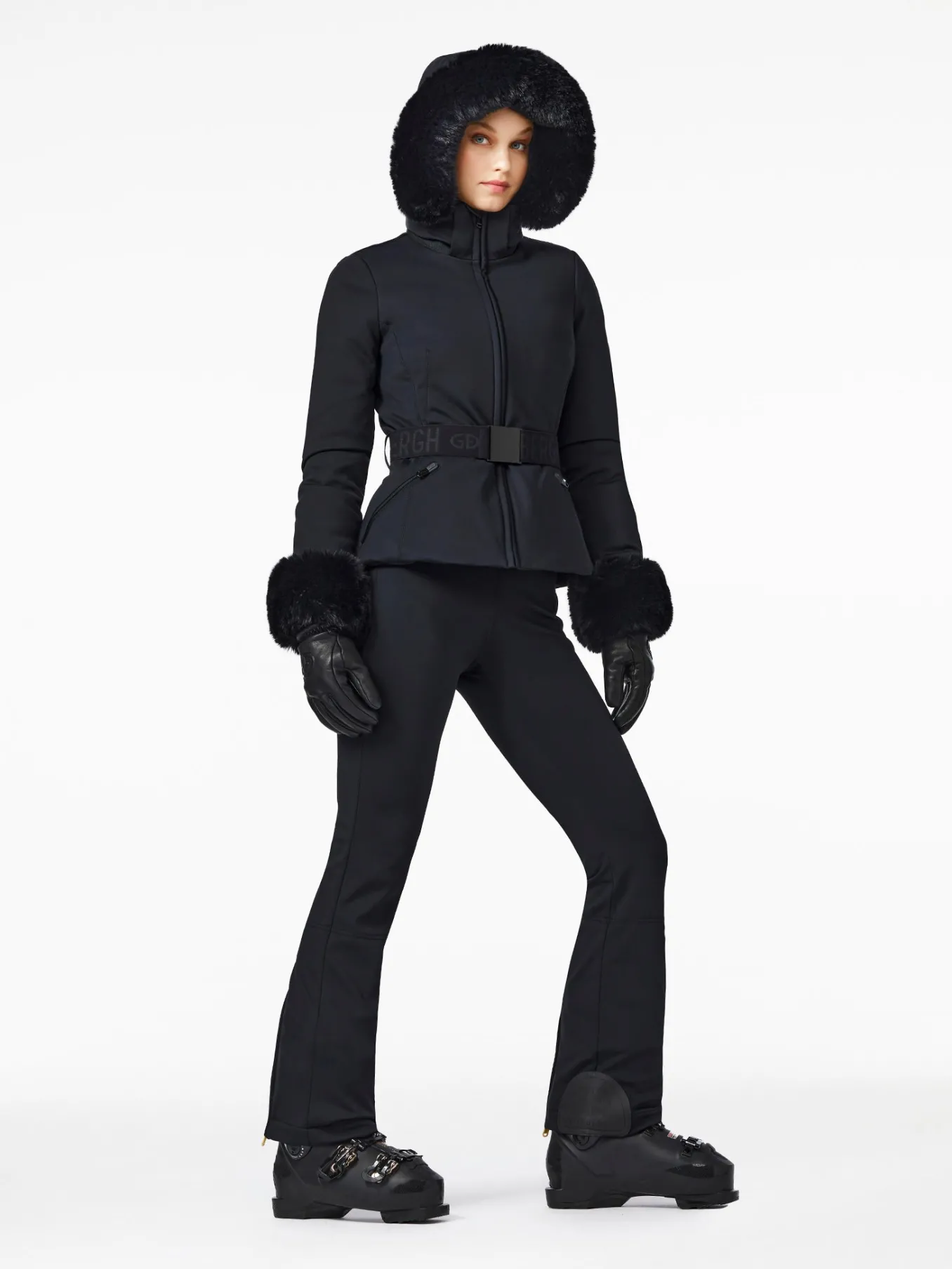 Goldbergh GISELLE FAUX BORDER Ski Jacket black Hot