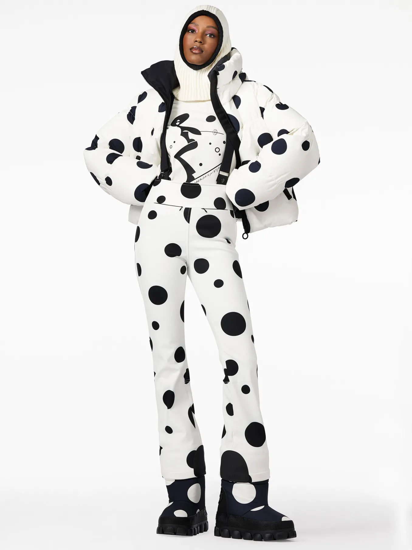 Goldbergh GRAND Ski Jacket dot cream Clearance