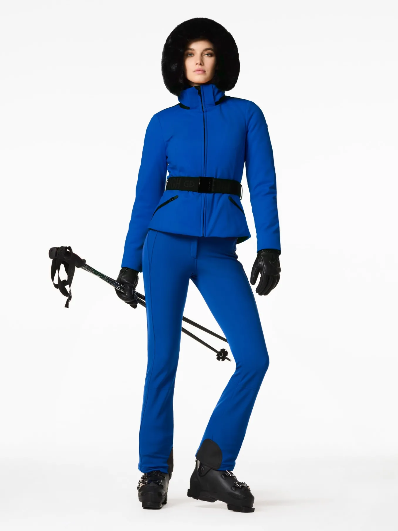 Goldbergh Hida Faux Border Ski Jacket Dazzling blue Discount