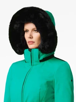 Goldbergh Hida Faux Border Ski Jacket Ice green Discount