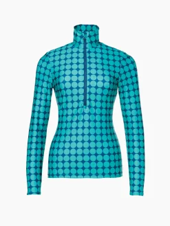 Goldbergh IMPRESS Ski Pully ice green retro dot Discount