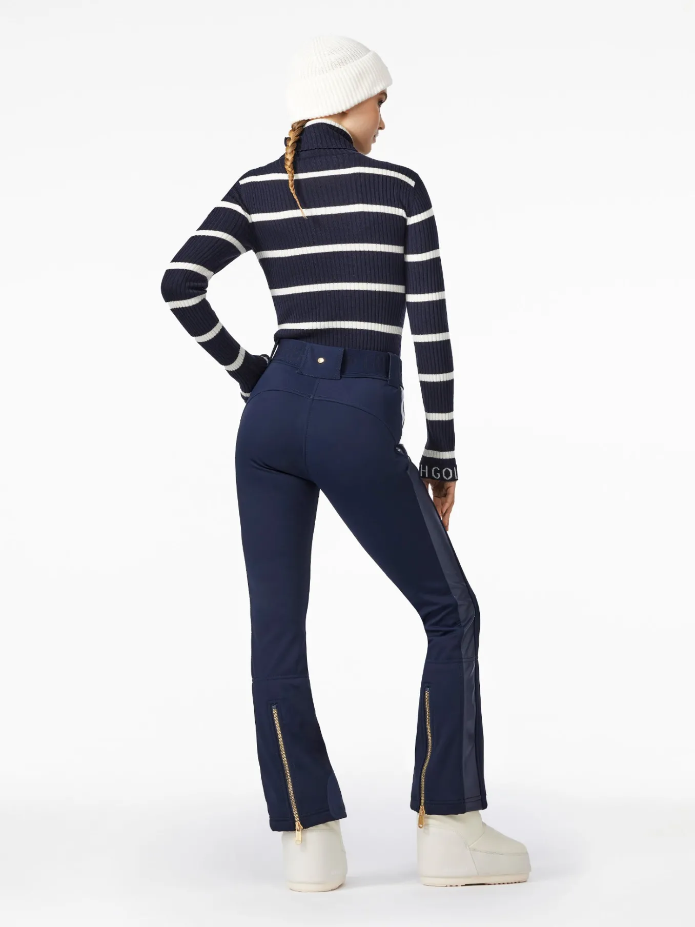 Goldbergh MIMI Long Sleeve Knit Sweater breton stripe blue/cream