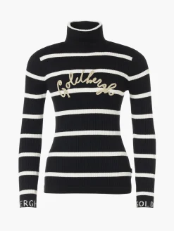 Goldbergh MIMI Long Sleeve Knit Sweater breton stripe blue/cream