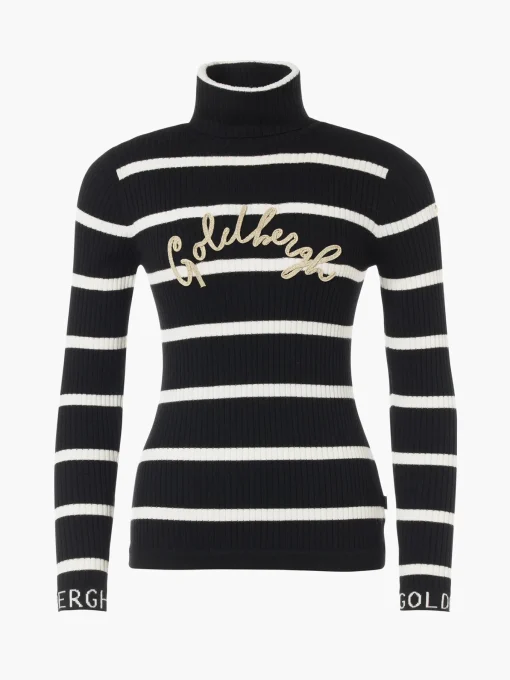 Goldbergh MIMI Long Sleeve Knit Sweater breton stripe blue/cream