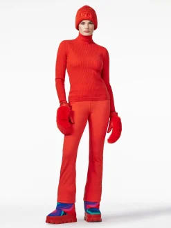 Goldbergh MIRA Long Sleeve Knit Sweater flame Best