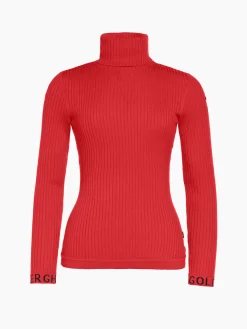 Goldbergh MIRA Long Sleeve Knit Sweater flame Best