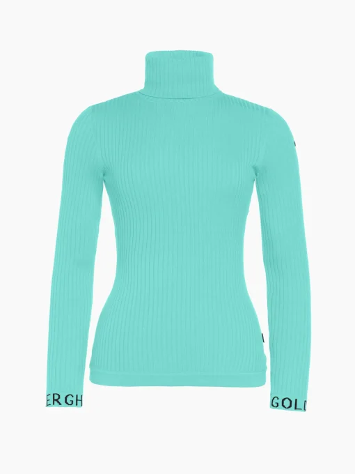 Goldbergh MIRA Long Sleeve Knit Sweater ice green