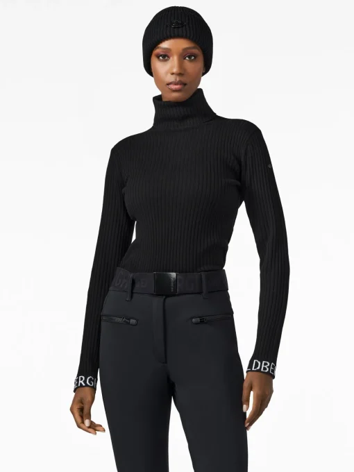 Goldbergh MIRA Long Sleeve Knit Sweater black Clearance