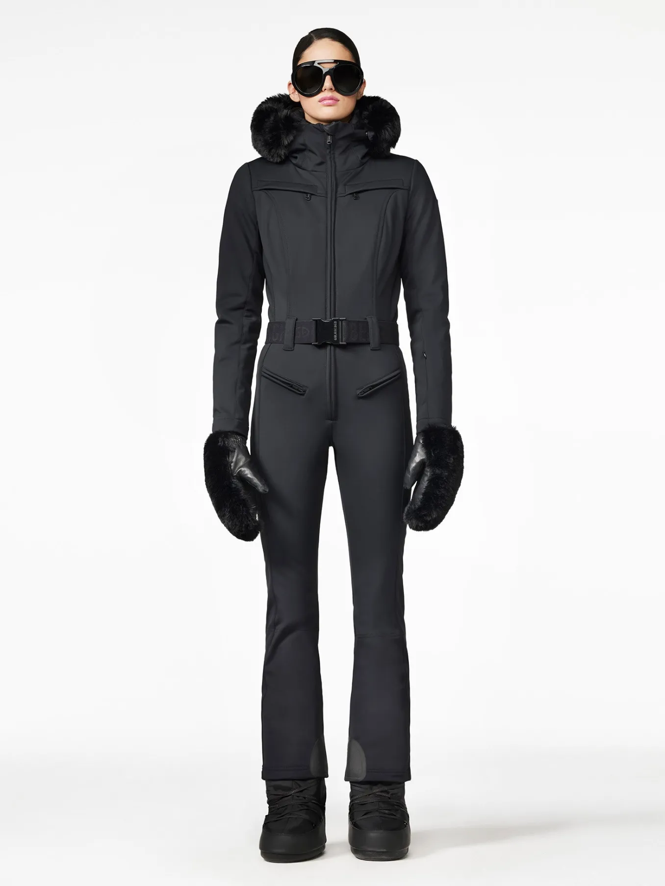 Goldbergh PARRY FAUX BORDER Ski Suit black