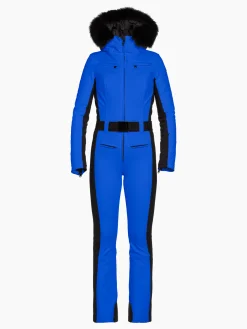 Goldbergh PARRY LONG FAUX BORDER Ski Suit dazzling blue Discount