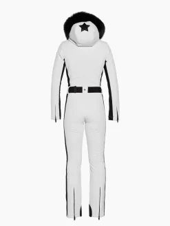Goldbergh PARRY LONG FAUX BORDER Ski Suit white