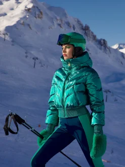 Goldbergh RETRO Ski Pants deep teal Discount