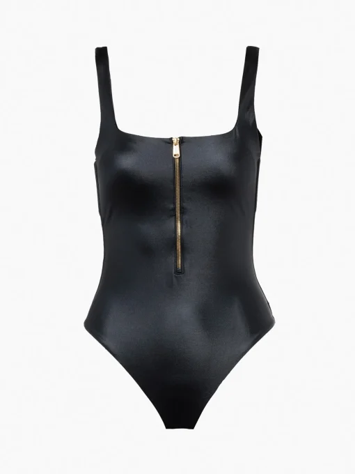 Goldbergh SURFSIDE Bathing Suit Zipper black Online